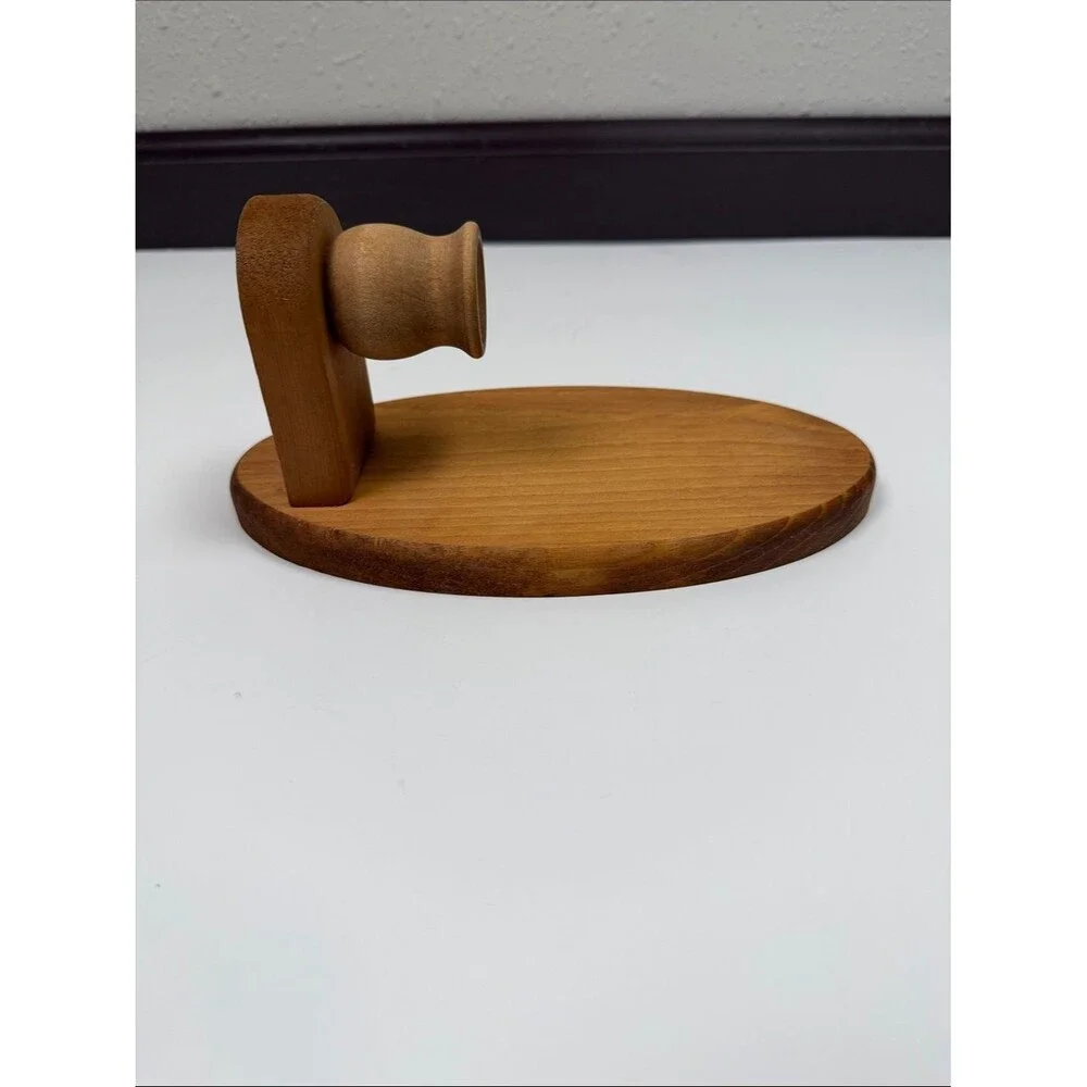 Vintage Mid Century Modern Teak Wall Candle Hold Scandinavian Style Wood Sconce